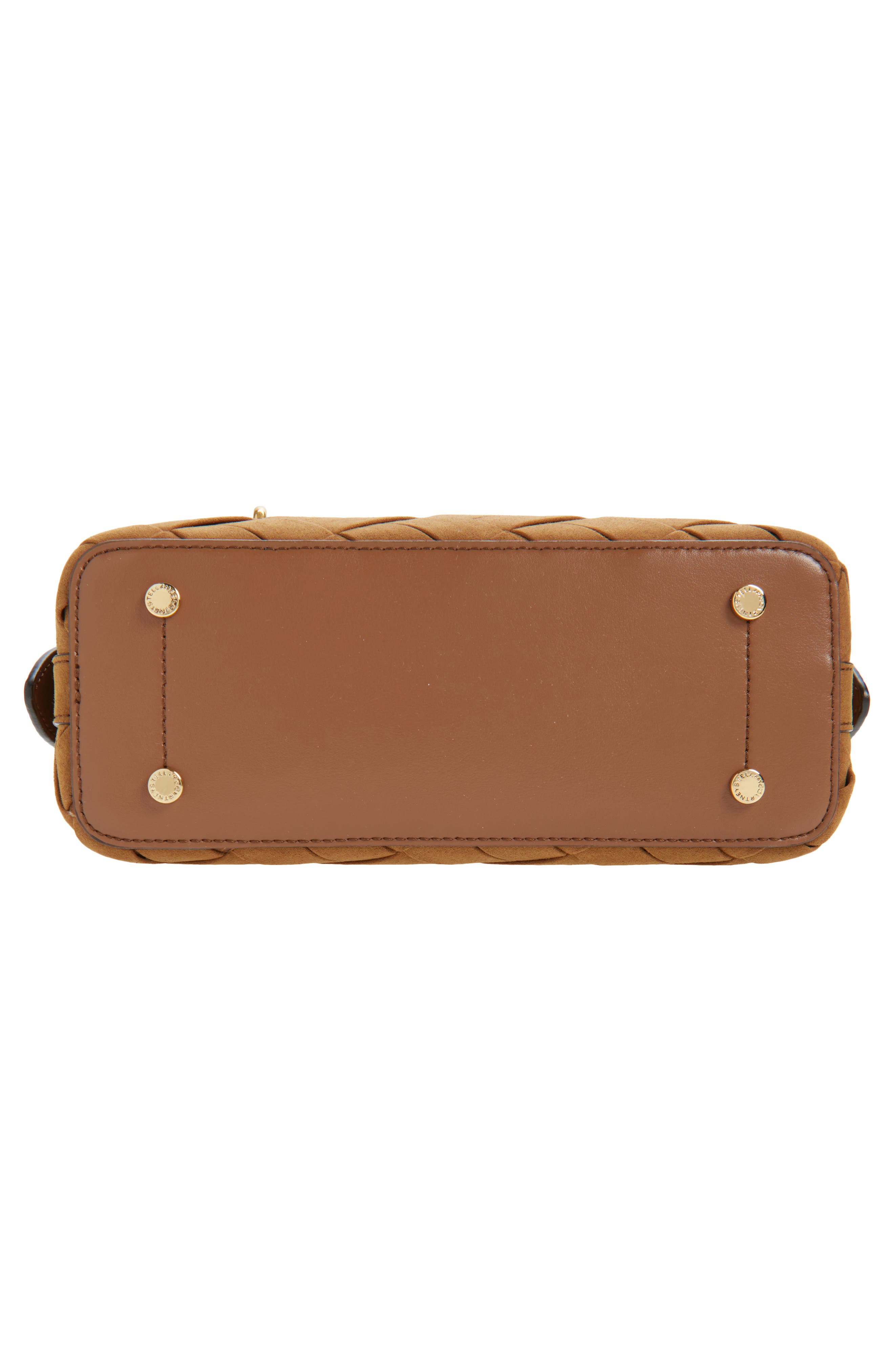 Stella McCartney Small Ryder Woven Bag, Alternate, color, Brandy