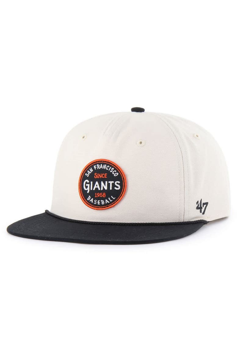 Men's '47  Cream San Francisco Giants Payson Captain Adjustable Hat, Main, color, Cream