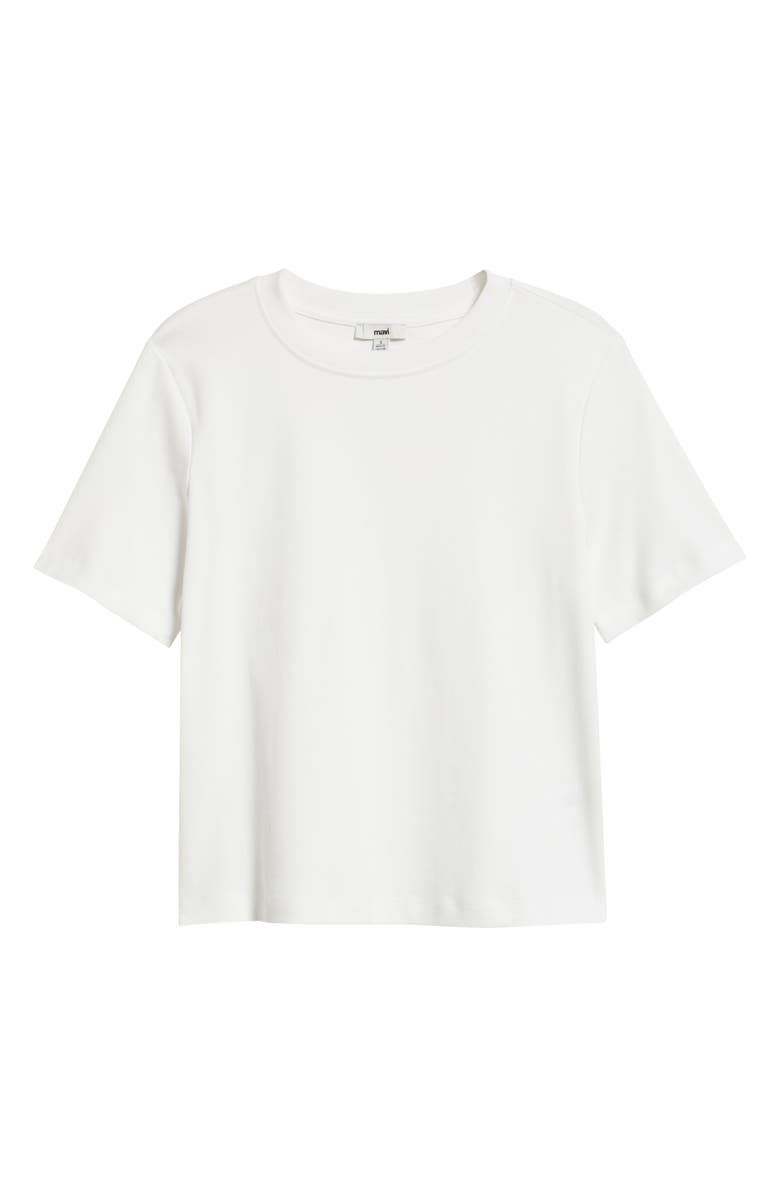 Mavi Jeans Cotton Crewneck T-Shirt, Alternate, color, White