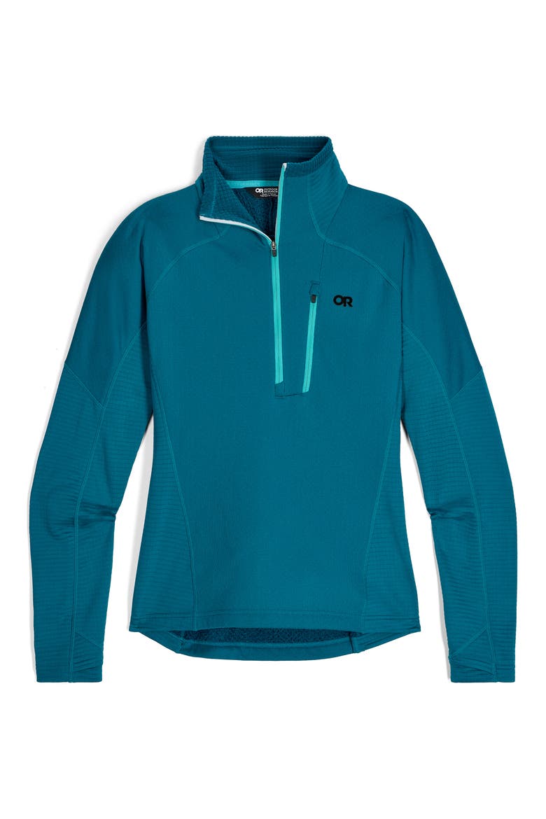 Deviator Fleece Half Zip Pullover, Alternate, color, AURORA
