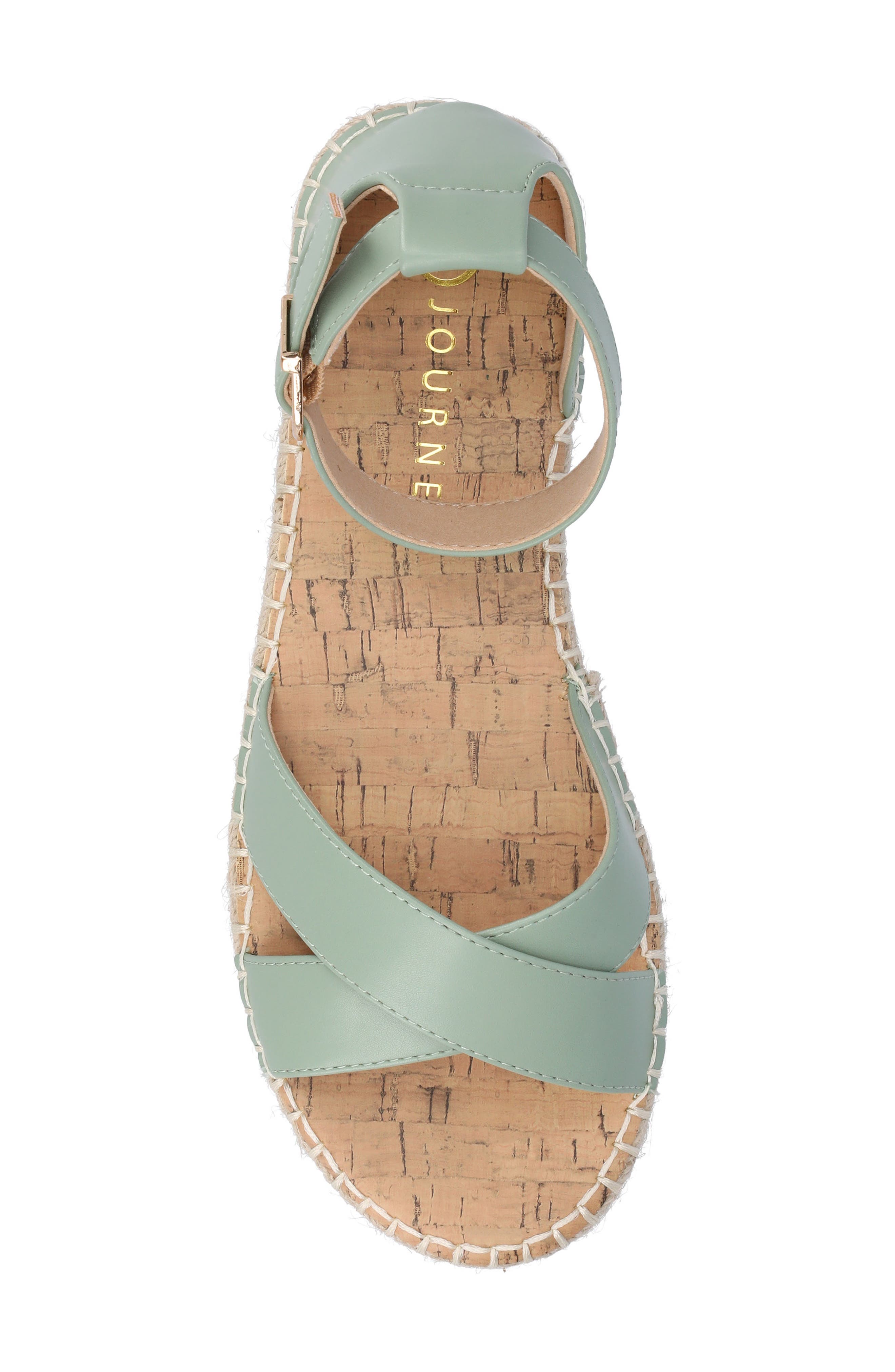 JOURNEE Lyddia Espadrille Sandal, Alternate, color, GREEN