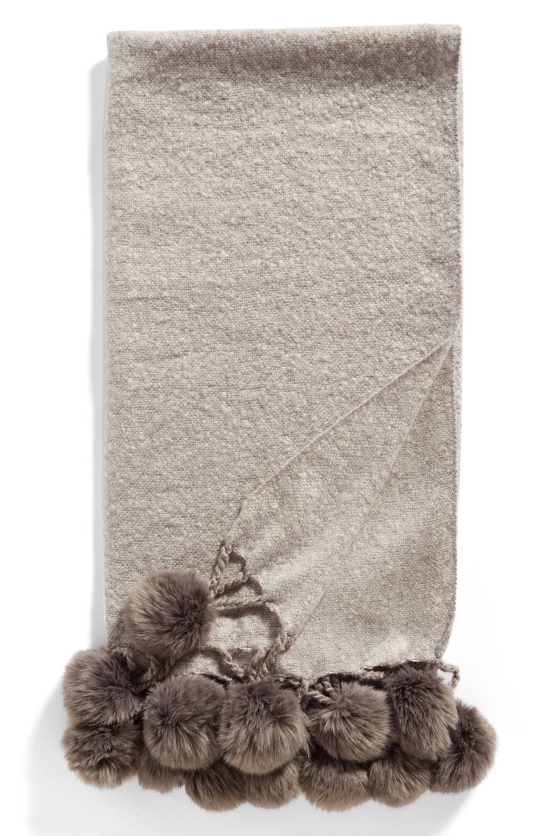 Faux Fur Throw, Alternate, color, GREY GRIFFIN