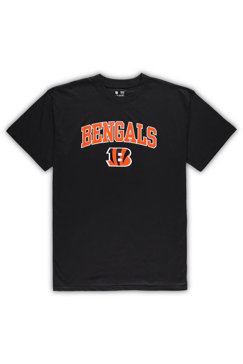 Men's Concepts Black/Heather Gray Sport Cincinnati Bengals Big & Tall T-Shirt & Pants Sleep Set, Alternate, color, Black