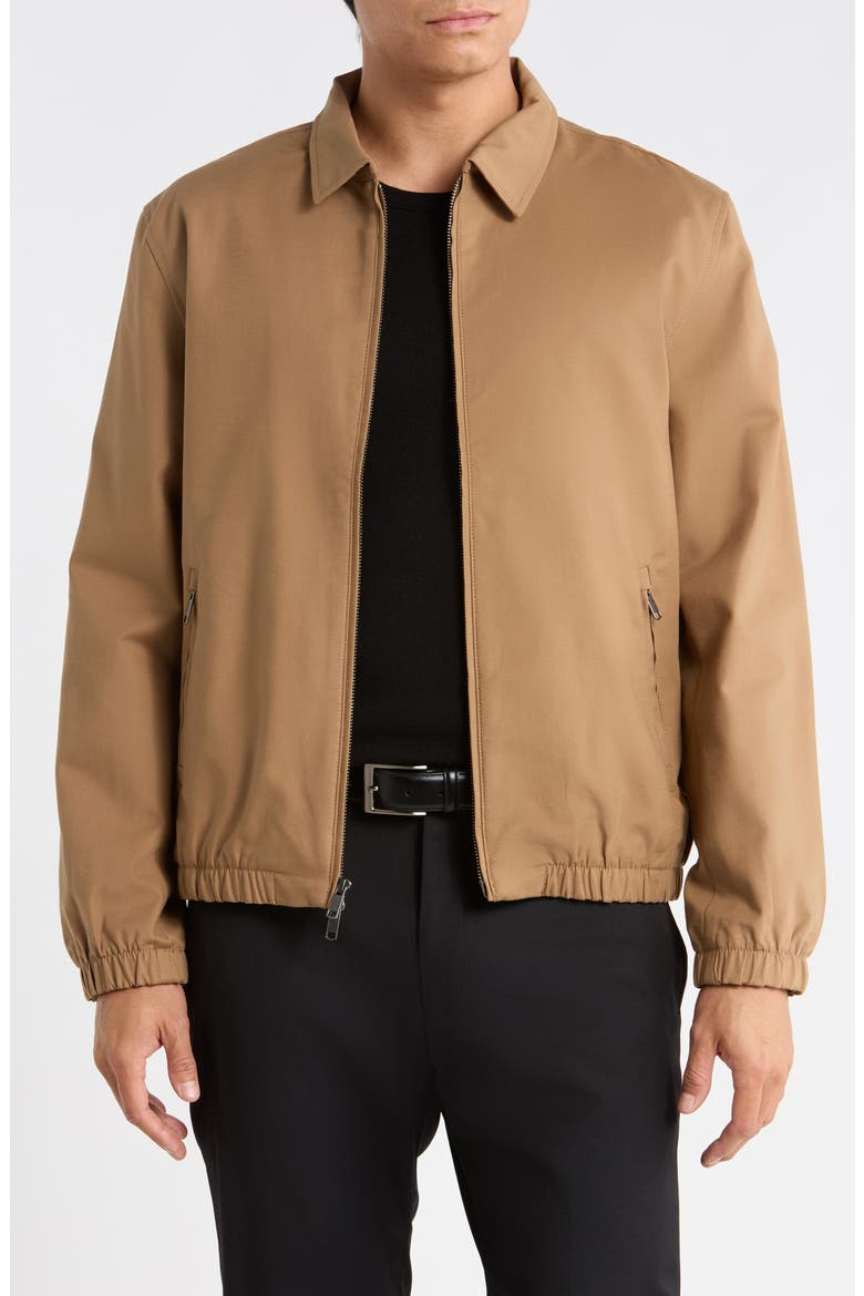 Harrington Jacket, Main, color, BROWN OTTER