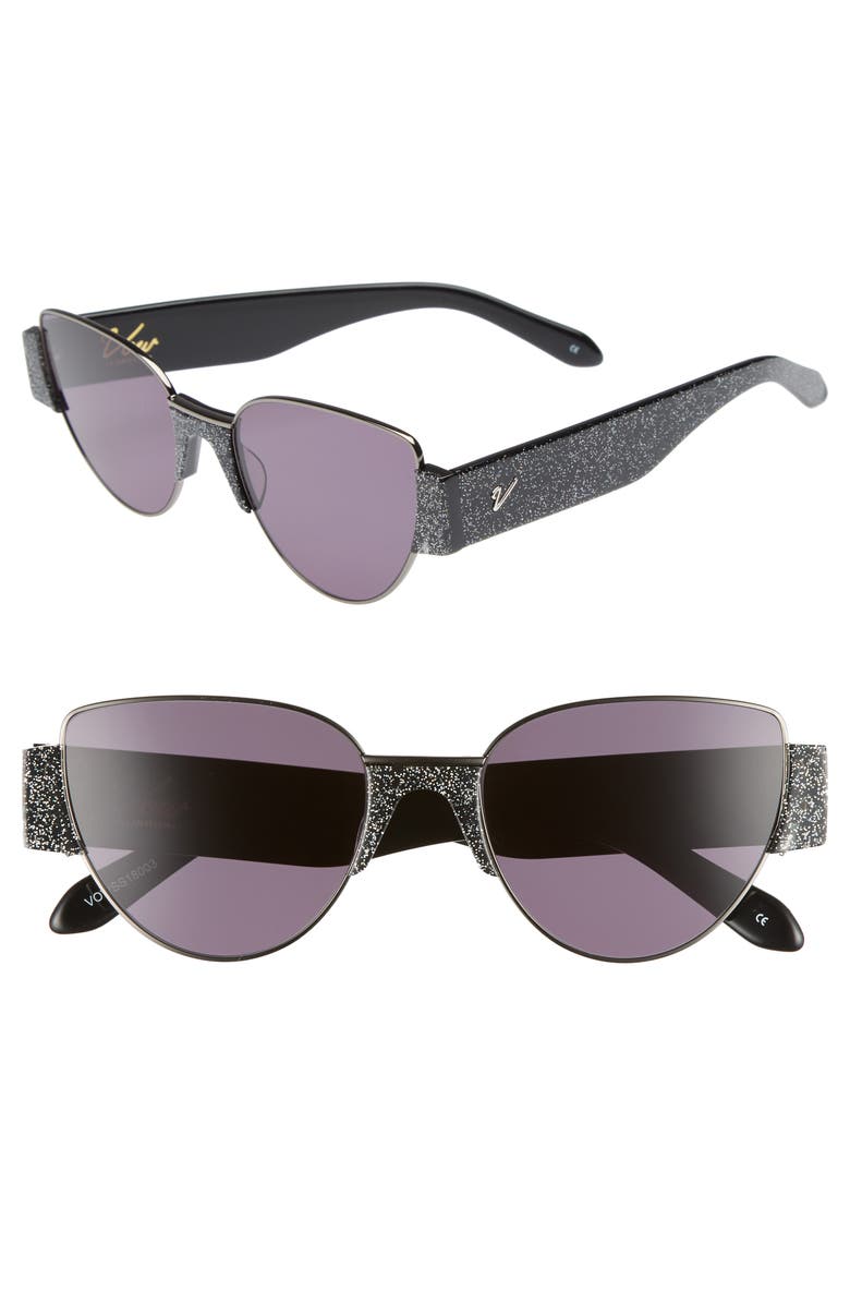 Vow London Dahlia 55mm Cat Eye Sunglasses, Main, color, 