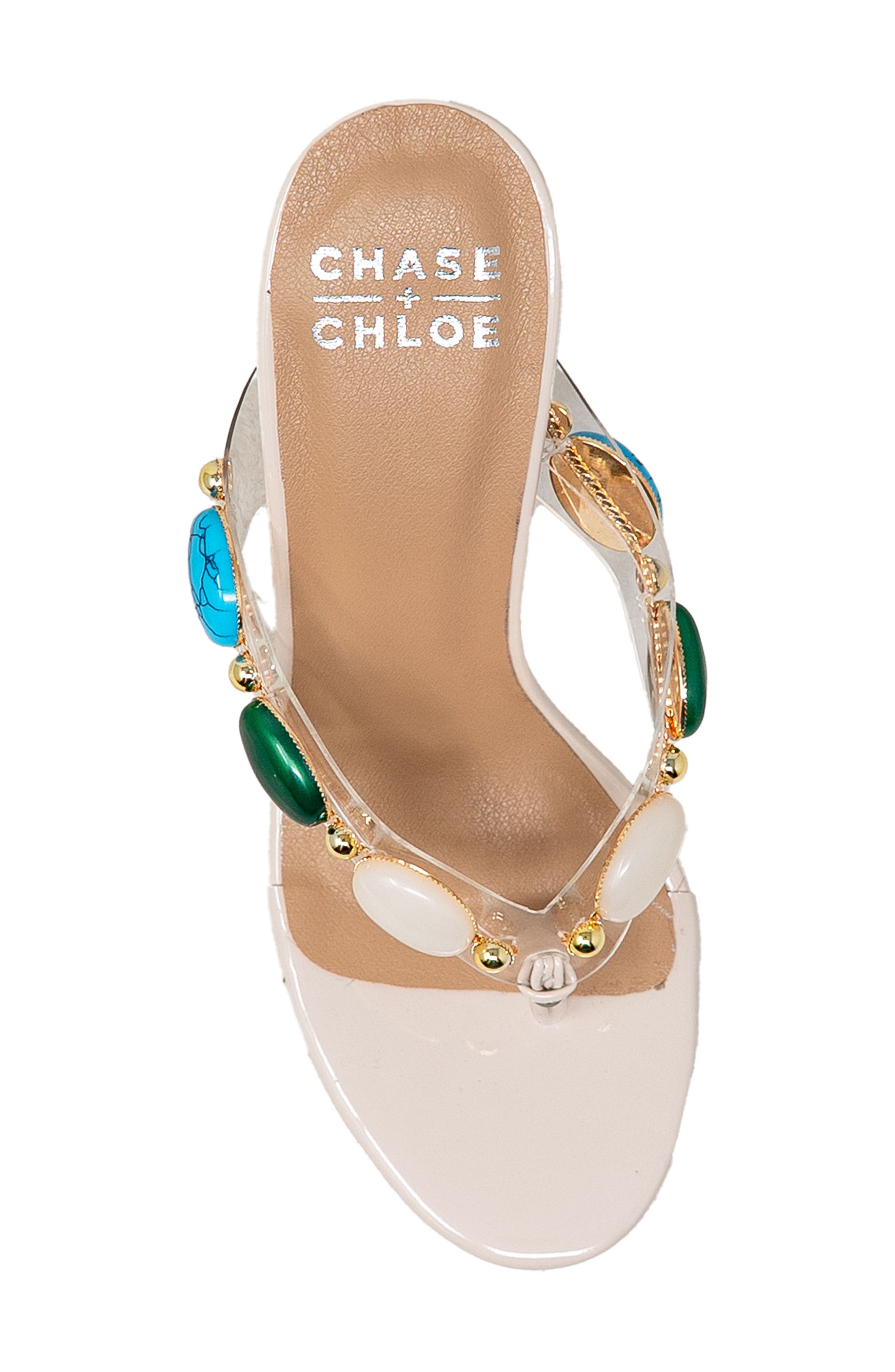 Beaded Strap Sandal, Alternate, color, WHITE PATENT