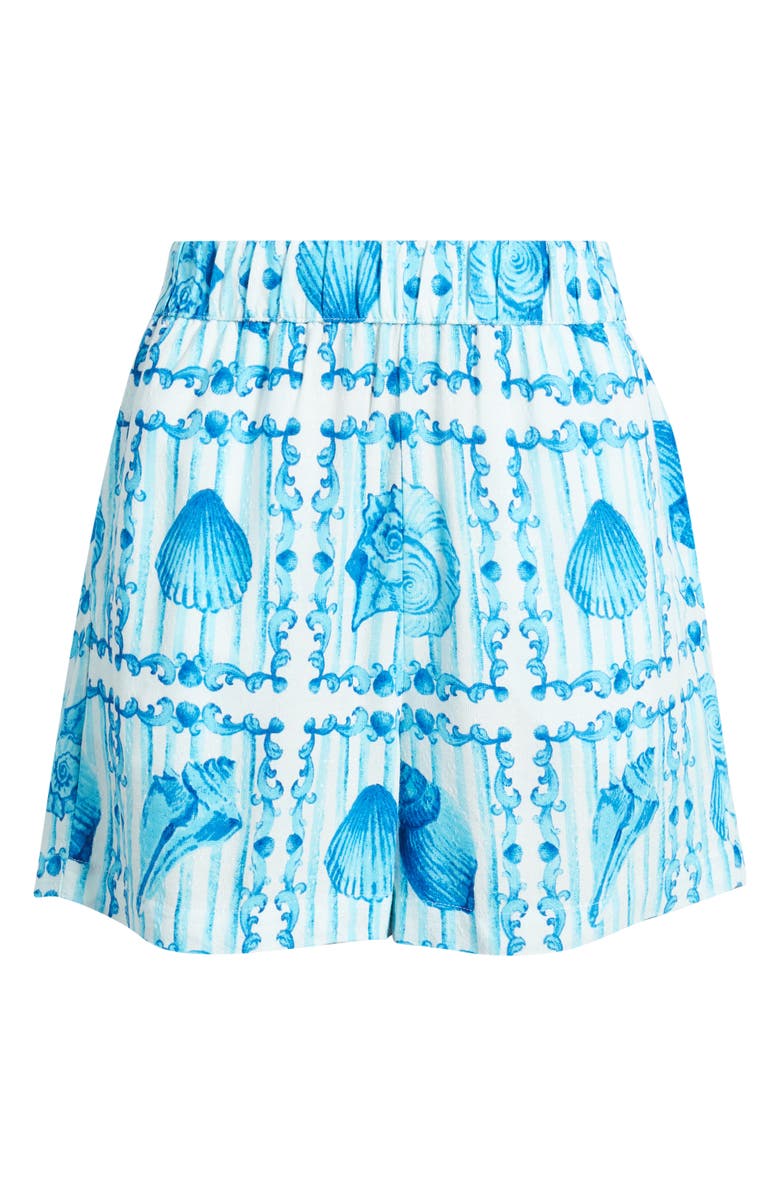 CITY BLUES Print Pull-On Shorts, Alternate, color, Blue Multi