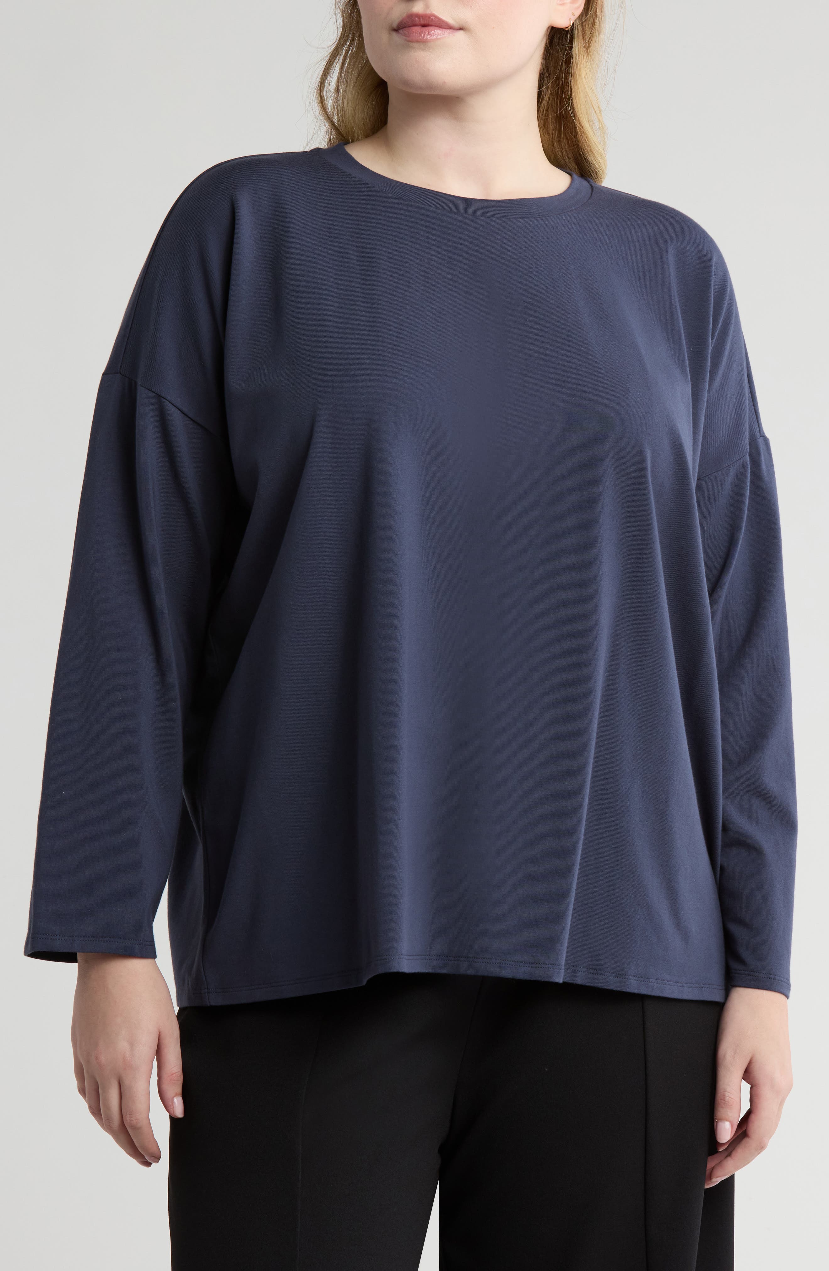 Eileen Fisher Crewneck Boxy Top