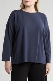Eileen Fisher Crewneck Boxy Top