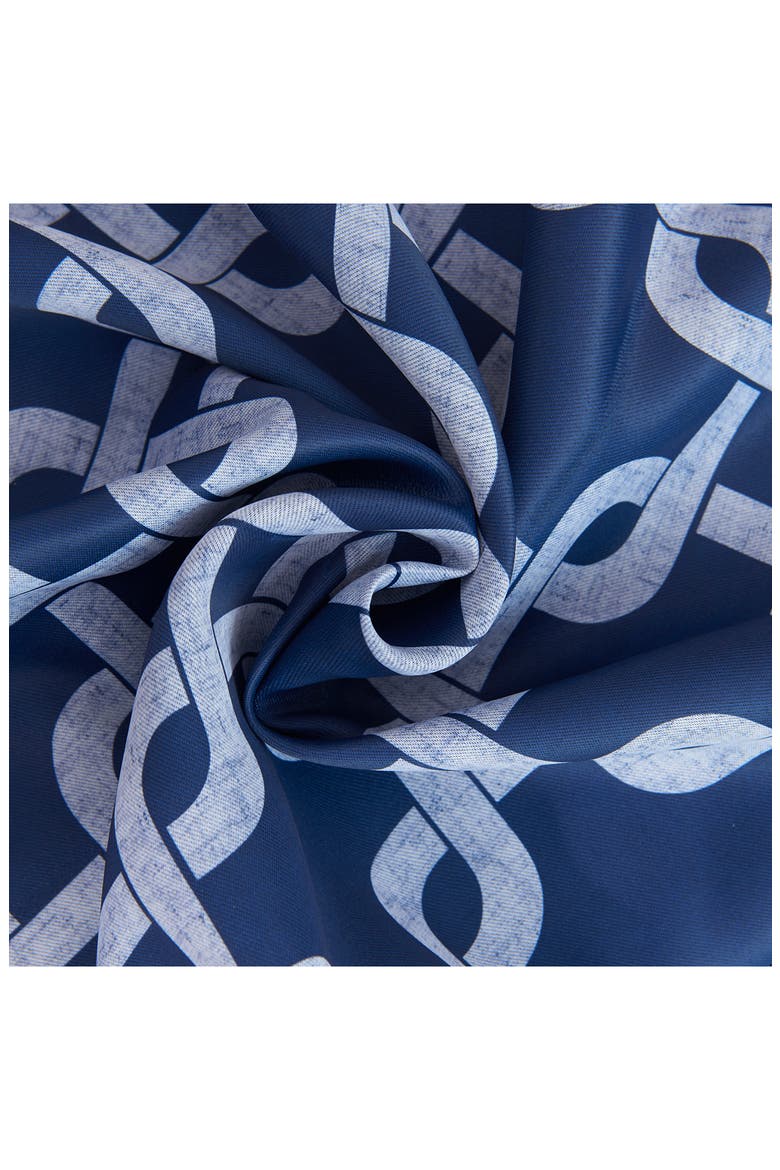 Interlock Single Blackout Panel Curtain, Alternate, color, NAVY