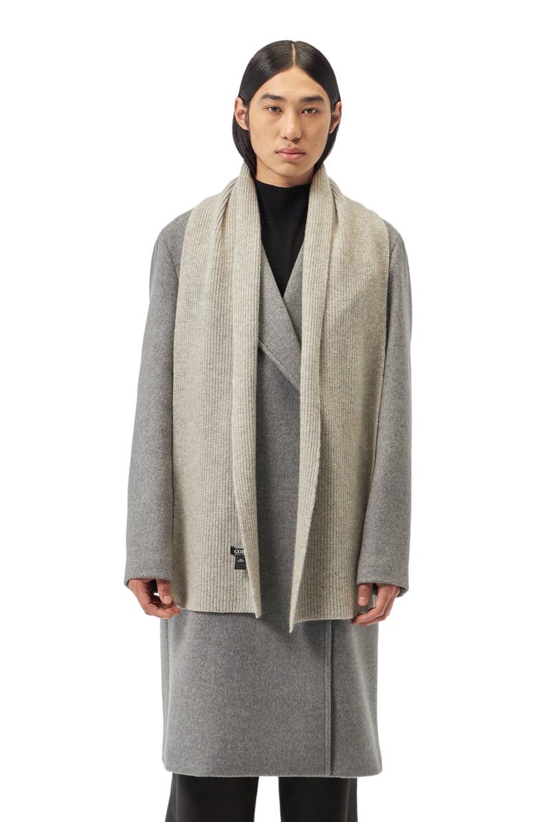 GOBI Mongolian Cashmere Fisherman Knit Scarf, Alternate, color, 