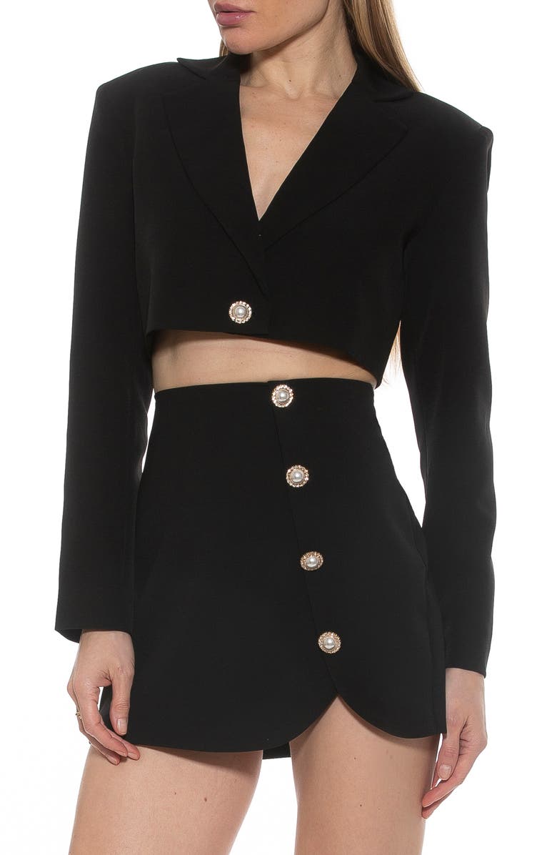Alexia Admor Jane Cropped Long Sleeve Jacket, Alternate, color, 