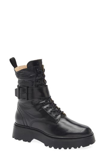 Allsaints Onyx Lug Sole Boot In Black