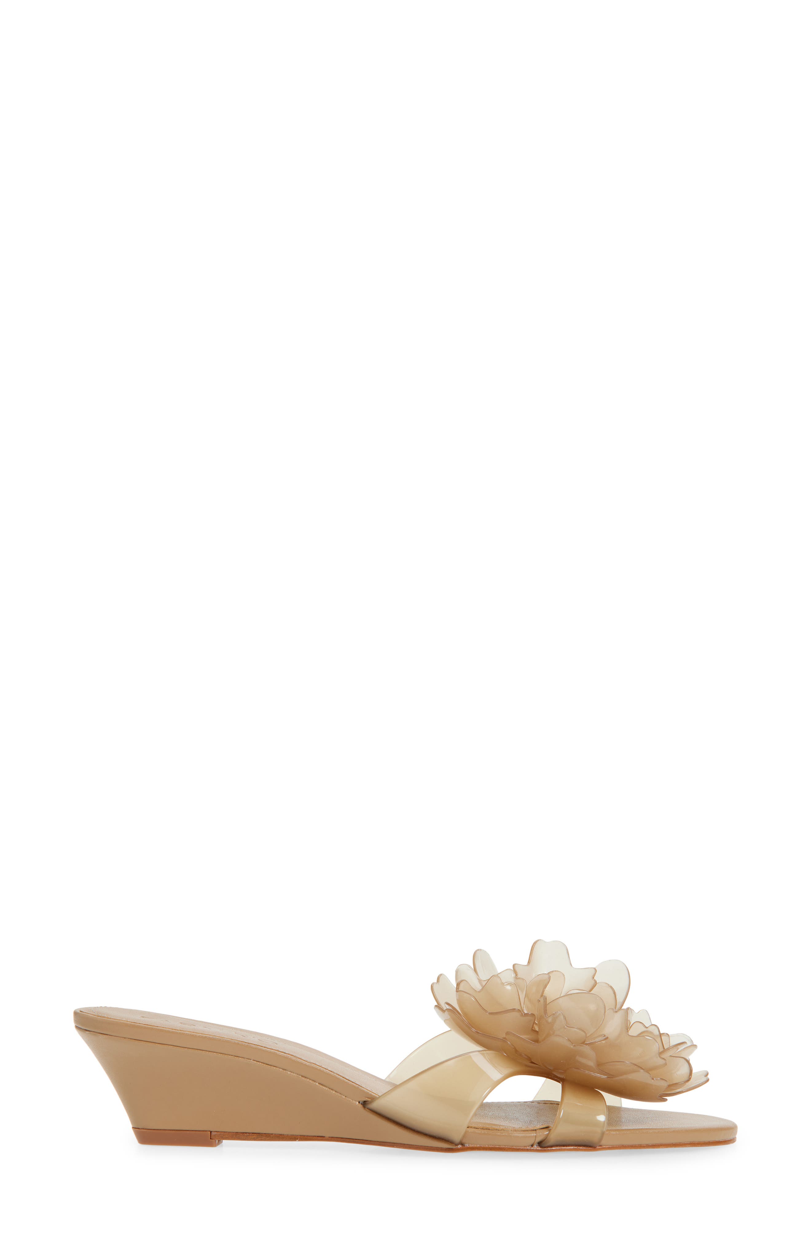 FARM Rio Flower Jelly Wedge Slide Sandal, Alternate, color, Toffee