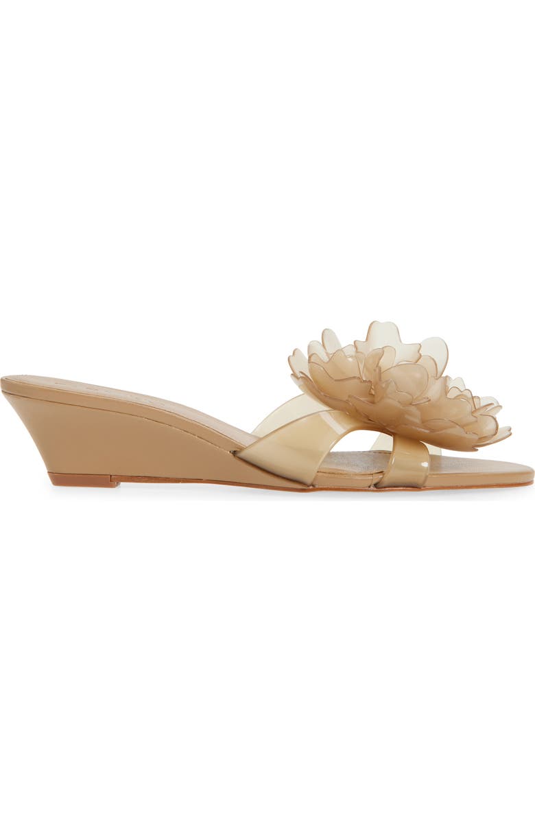 FARM Rio Flower Jelly Wedge Slide Sandal, Alternate, color, Toffee