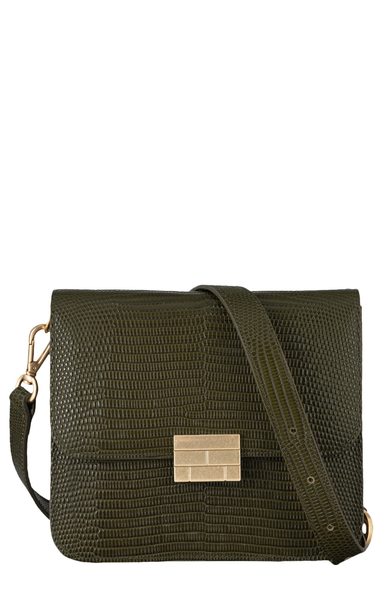 FRAME Le Signature Mini Leather Crossbody Bag, Main, color, 