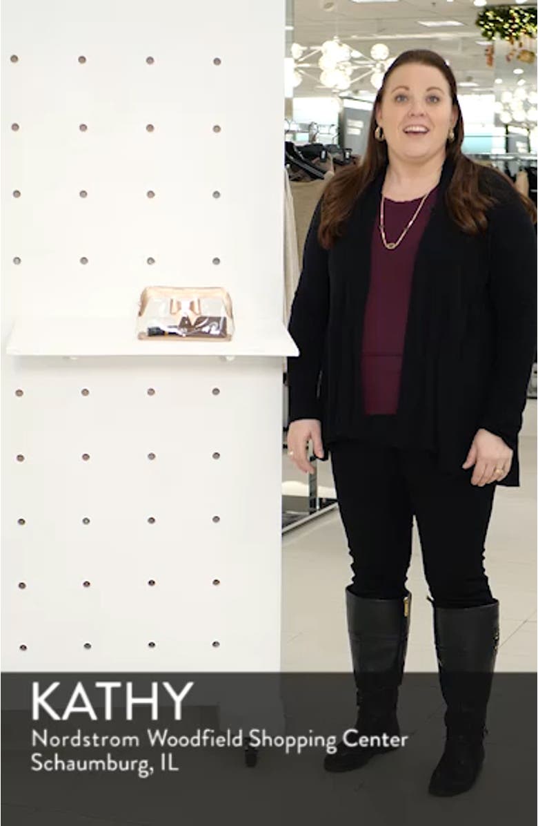 Gemi Bow Clear Cosmetics Bag, sales video thumbnail