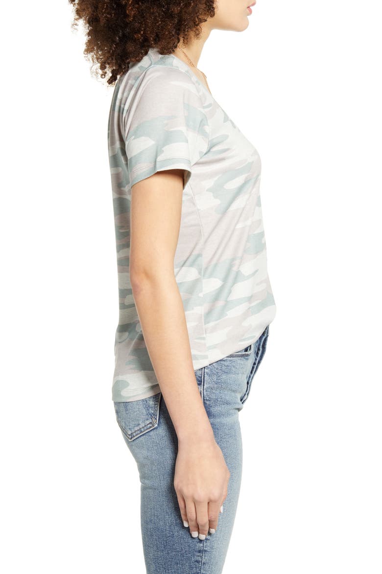 Scoop Neck Tee, Alternate, color, CAMO