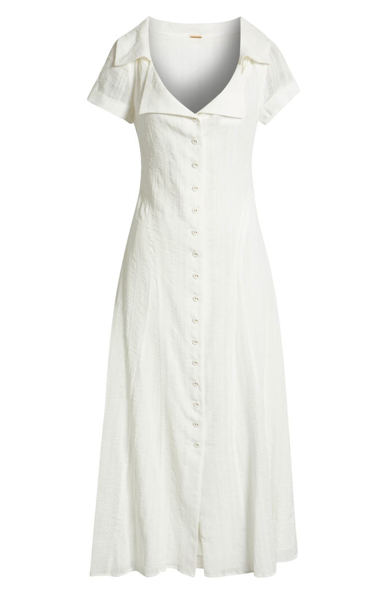 Cult Gaia Jeanie Cotton Shirtdress, Alternate, color, Off White