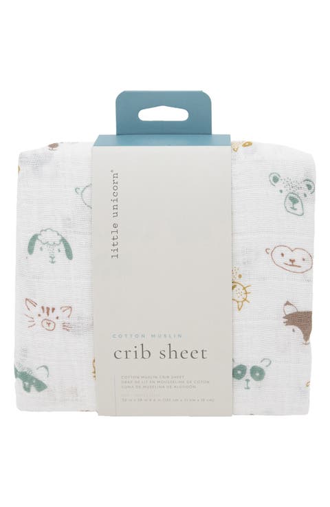 Cotton Muslin Crib Sheet