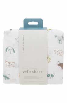 little unicorn Cotton Muslin Crib Sheet