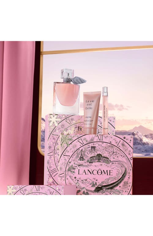 Lancôme La Vie Est Belle Eau De Parfum Refillable Spray Set $182 Value In Transparent