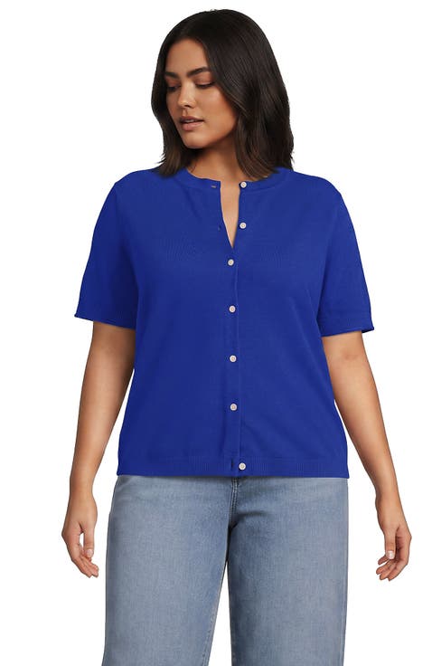 Plus Size Cashtouch Ribbed Cuff Cardigan Sweater
