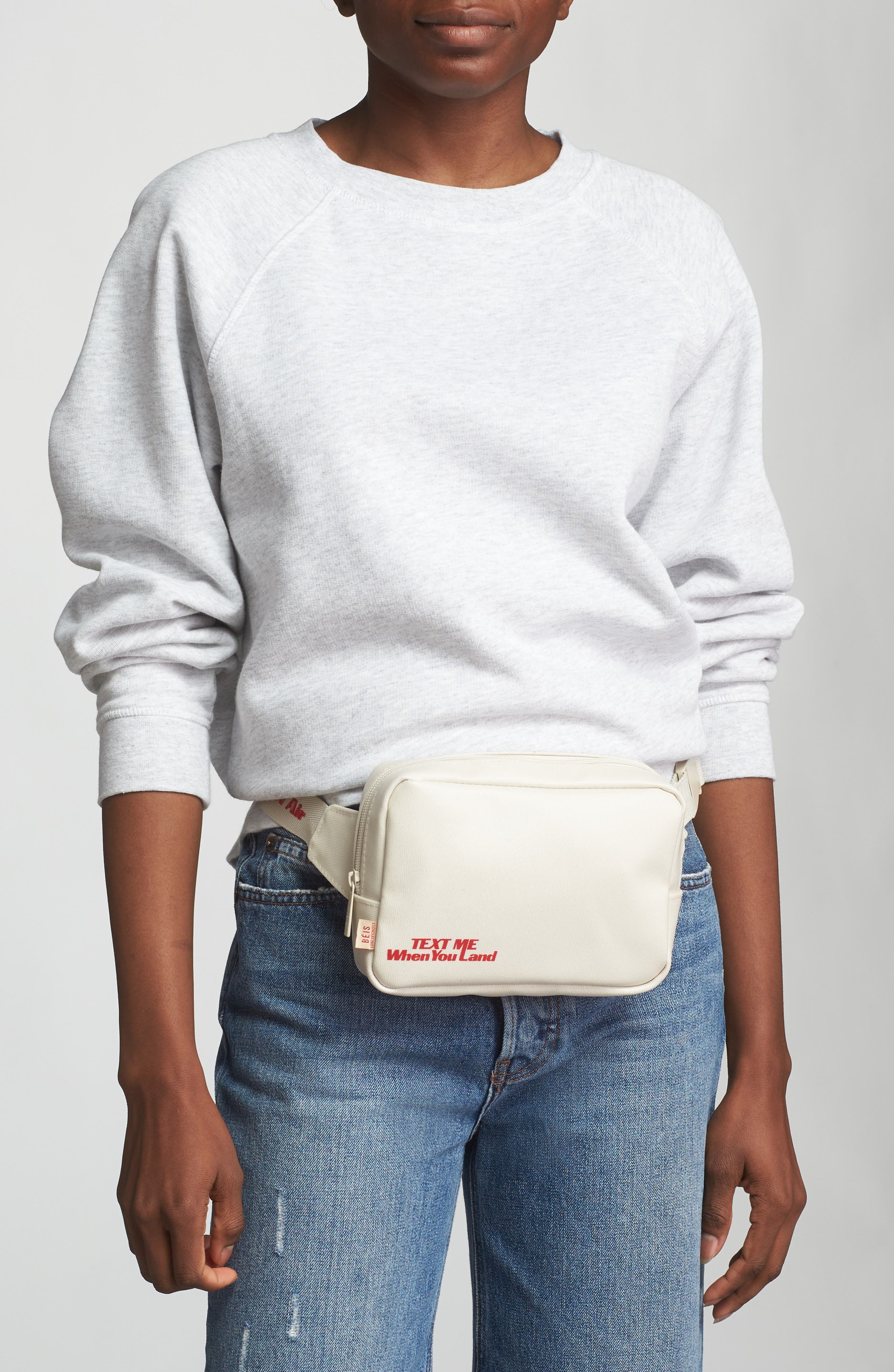 Béis x Lonely Ghost Belt Bag, Alternate, color, 
