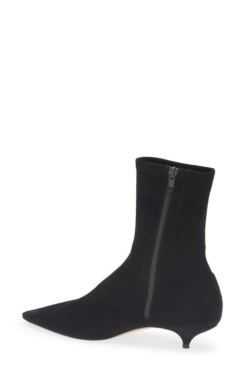 The Row Liisa Pointed Toe Bootie In Black