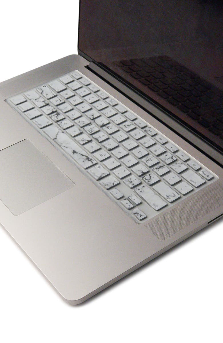 Recover White Marble MacBook Keyboard Skin, Alternate, color, 