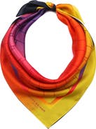 Kurt Geiger London Ombré Print Silk Square Scarf