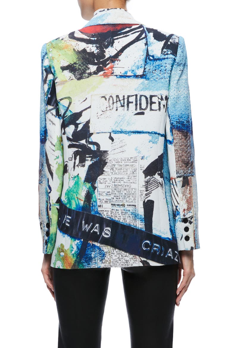 Denny Mixed Print Blazer, Alternate, color, CONFIDENTIAL