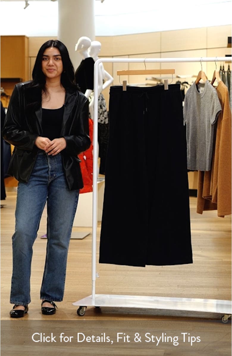 Wide Leg Fleece Pants