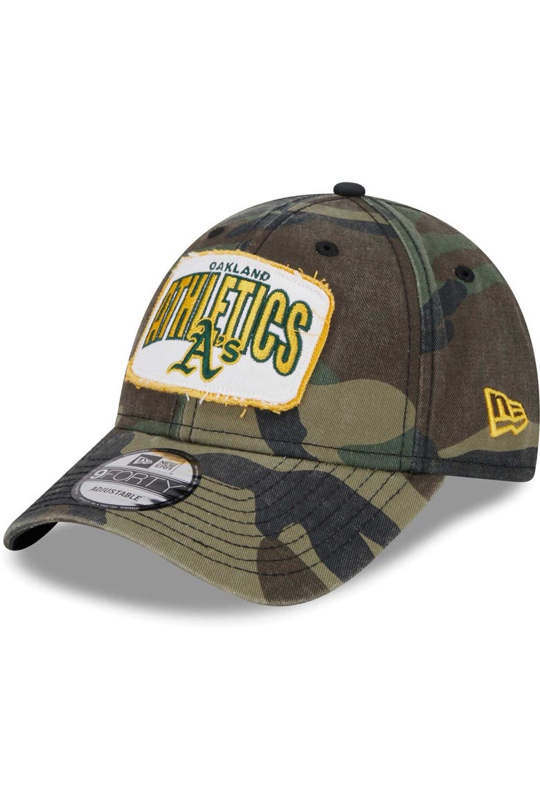 Men's New Era Camo Oakland Athletics Gameday 9FORTY Adjustable Hat, Main, color, Camo