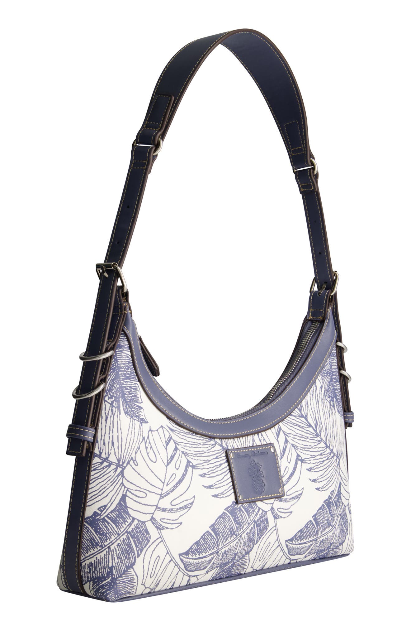 Tommy Bahama Debossed Logo Hobo Bag, Alternate, color, 