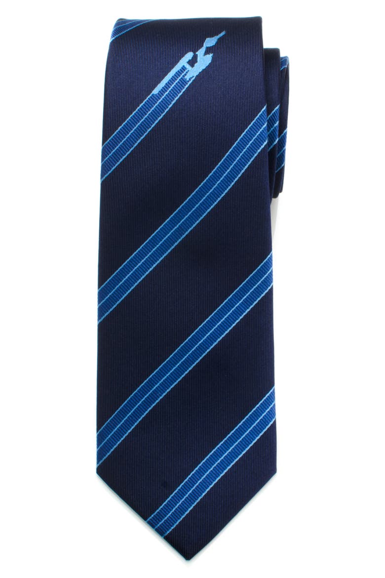 Star Trek Enterprise Silk Tie, Main, color, BLUE