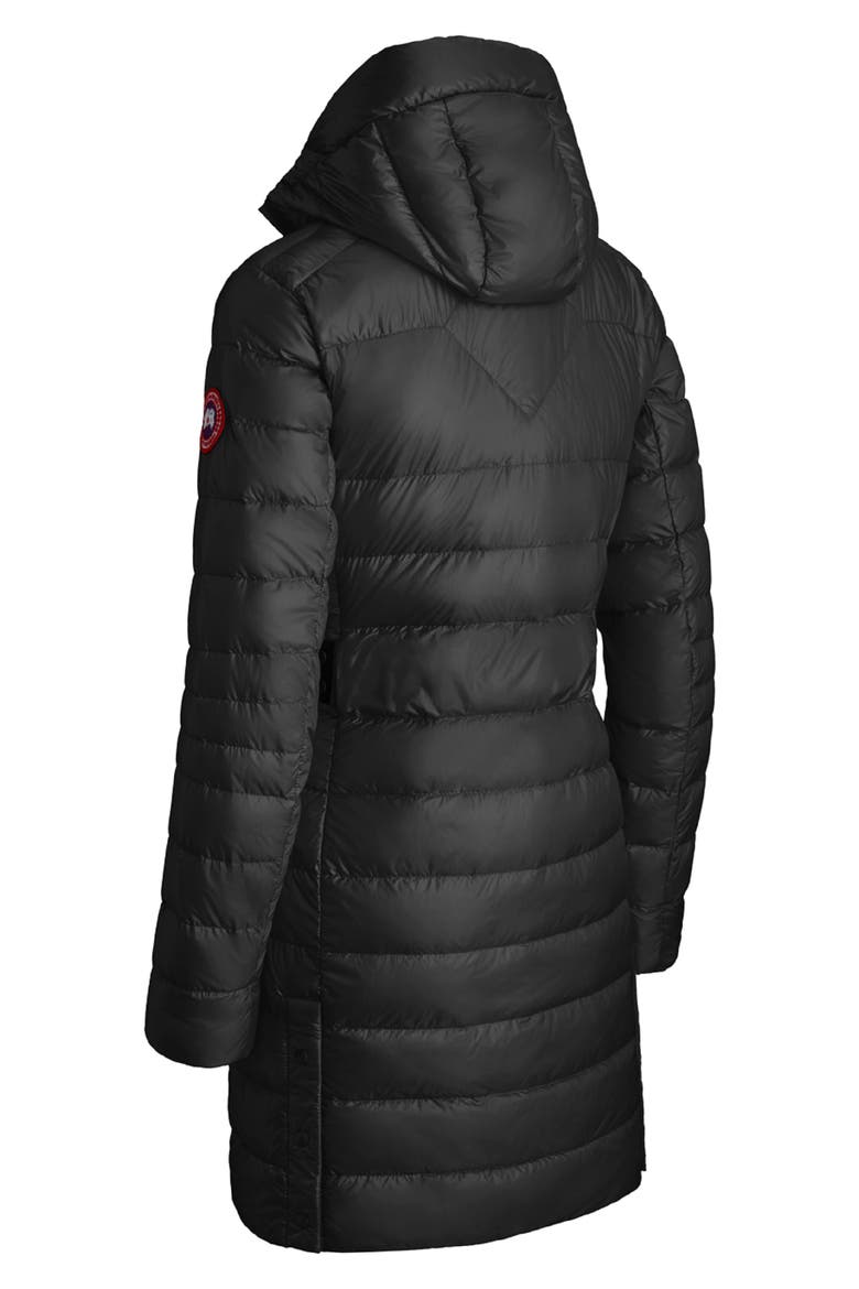 Cypress Packable Hooded 750-Fill-Power Down Puffer Coat, Alternate, color, BLACK