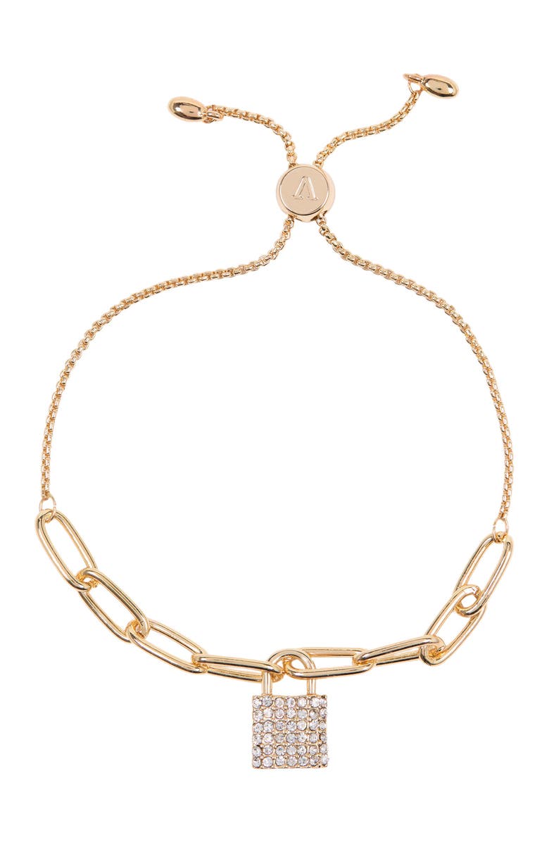 Vince Camuto Pavé Lock Slider Braceclet, Main, color,