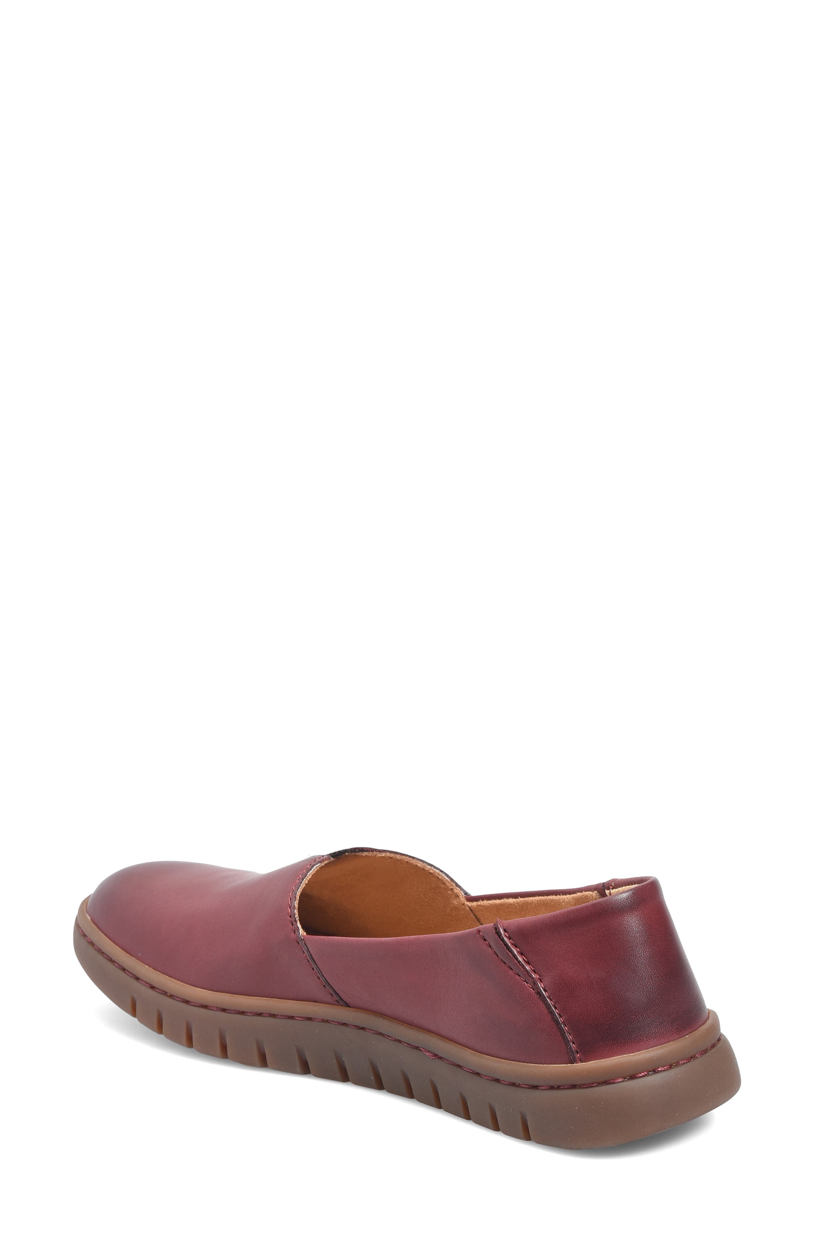 Sebra II Flat, Alternate, color, BURGUNDY LEATHER