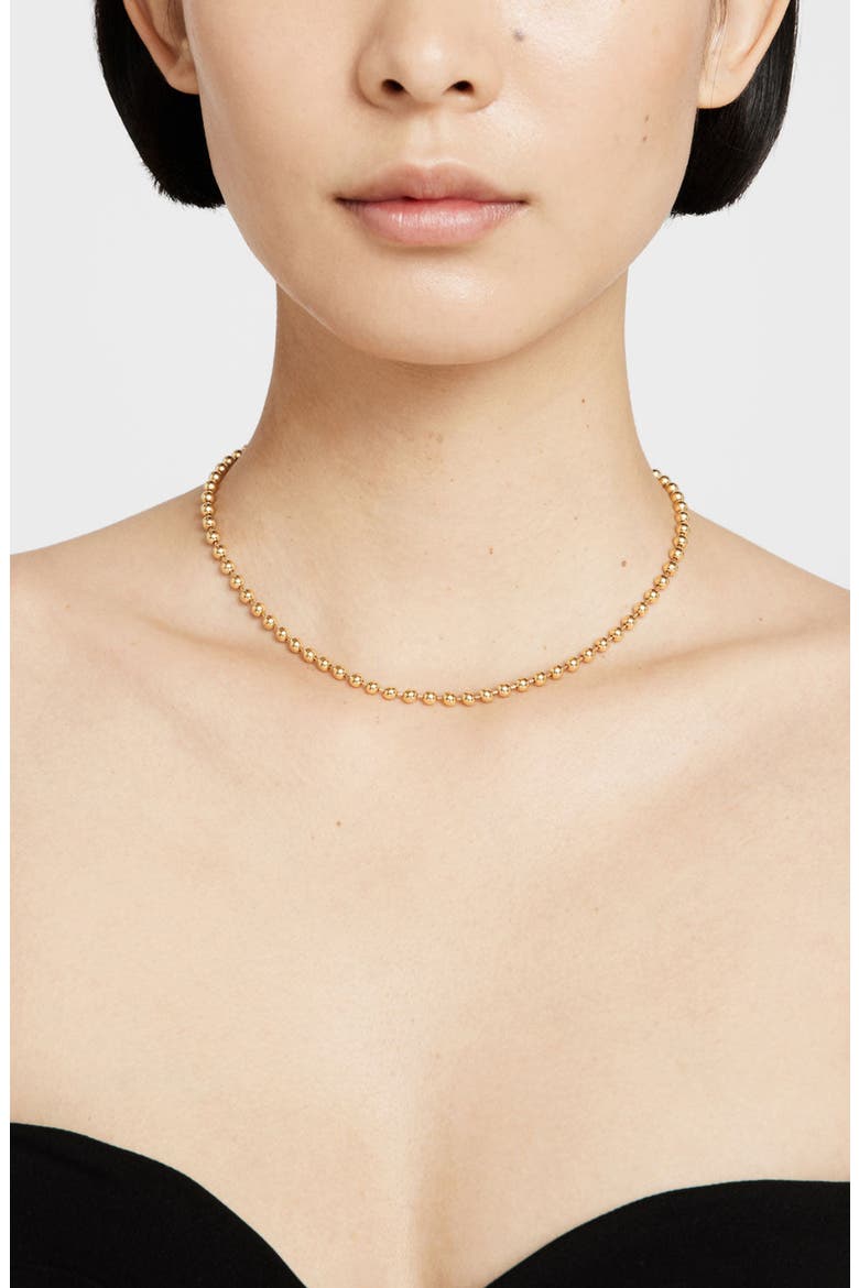 Beaded Necklace, Alternate, color, 14k Gold