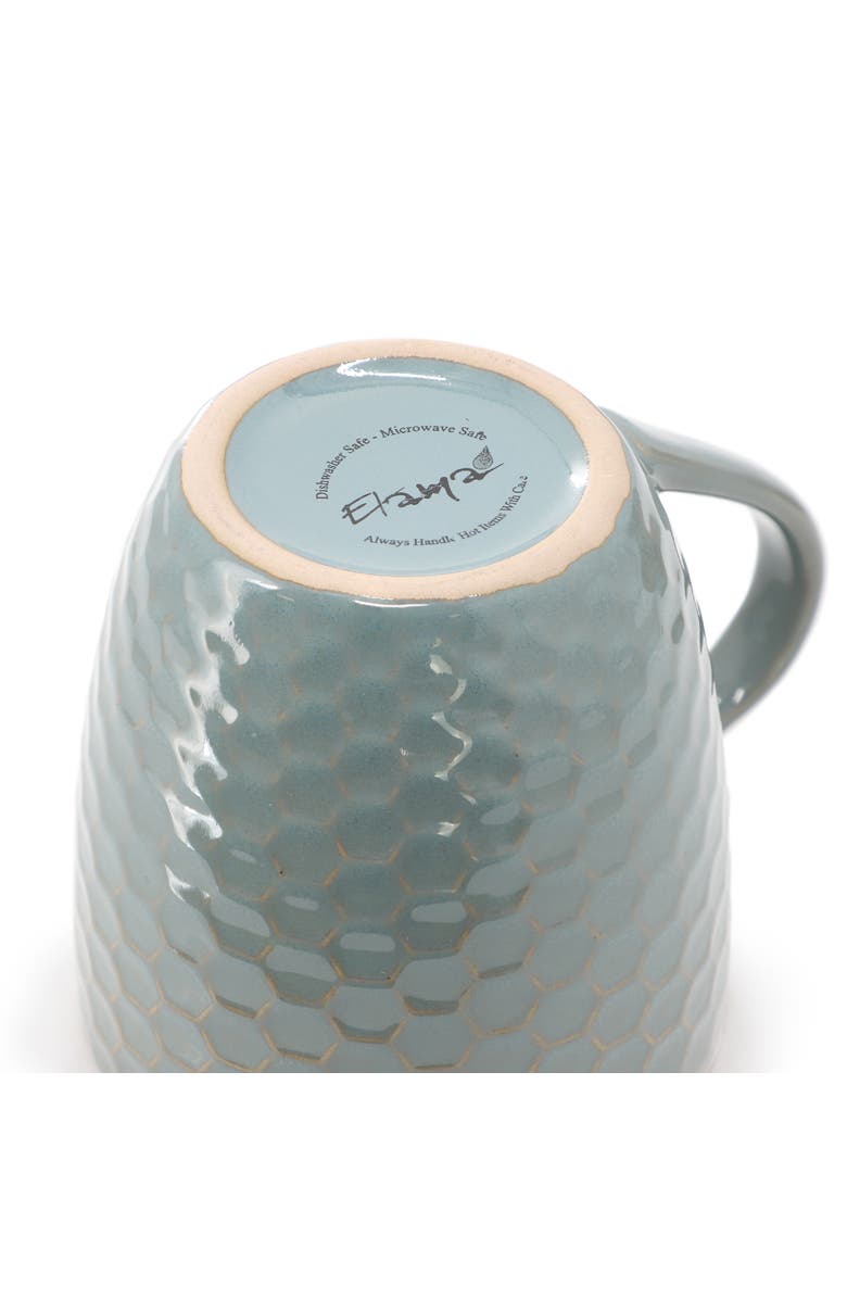 Elama Honey Bee 6-Piece 15 oz. Mug Set, Alternate, color, White