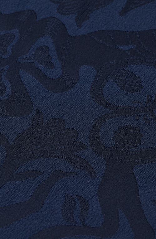 Scotch & Soda Eleni Jacquard High Waist Wide Leg Pants In Blue