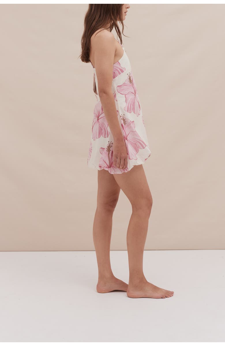 Desmond & Dempsey Pillow Dress, Alternate, color, Grand Hibiscus Cream/Pink