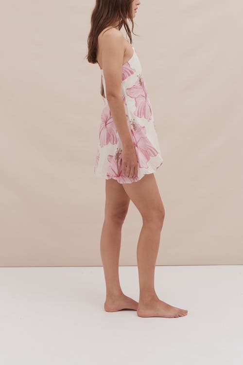 Desmond & Dempsey Bubble Hem Nightie In White
