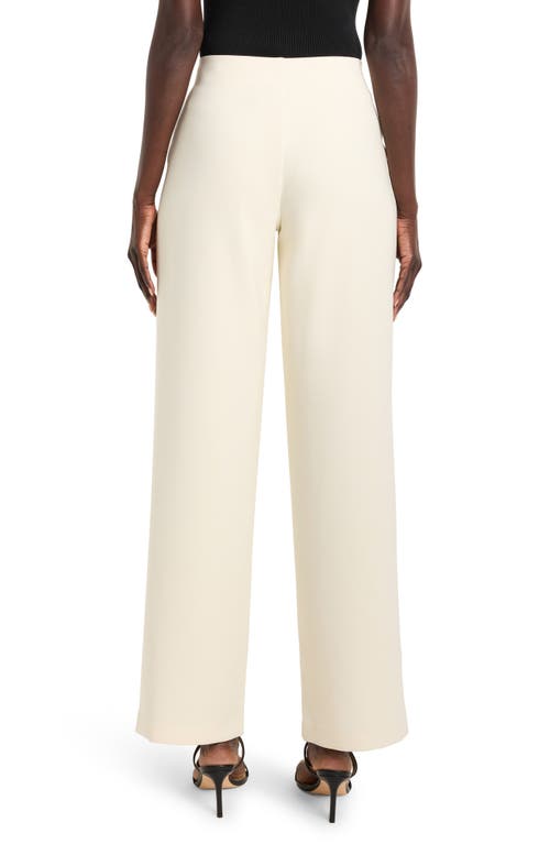 Nic + Zoe Stretch Suiting Lenox Wide Pants In Canvas In White