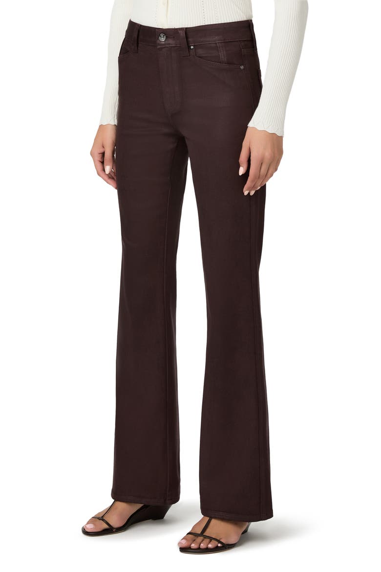 Jolene High Waist Coated Slim Flare Jeans, Alternate, color, WILD MULBERRY LUXE COATING
