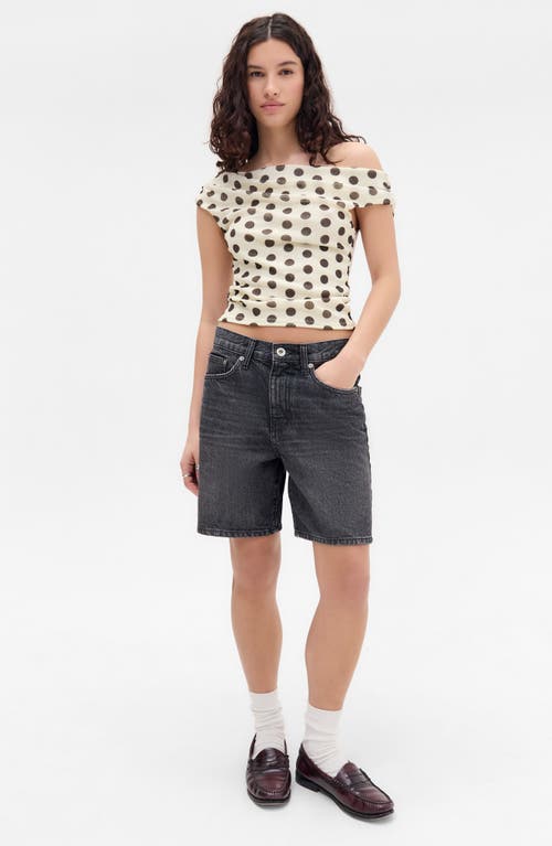 Bdg Urban Outfitters Fia Polka Dot Off The Shoulder Top In Multi