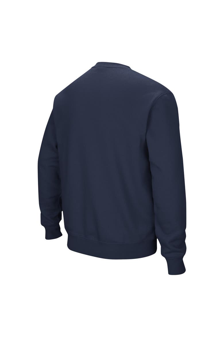 Men's Colosseum Navy Colorado School of Mines Orediggers Arch & Logo Pullover Sweatshirt, Alternate, color, Navy