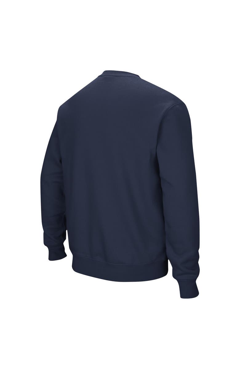 COLOSSEUM Men's Colosseum Navy Colorado School of Mines Orediggers Arch & Logo Pullover Sweatshirt, Alternate, color, Navy