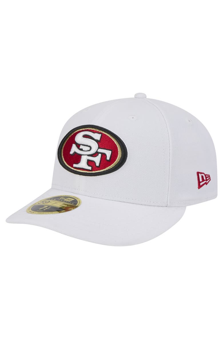 New Era Men's New Era White San Francisco 49ers Omaha Low Profile 59FIFTY Fitted Hat, Main, color, White